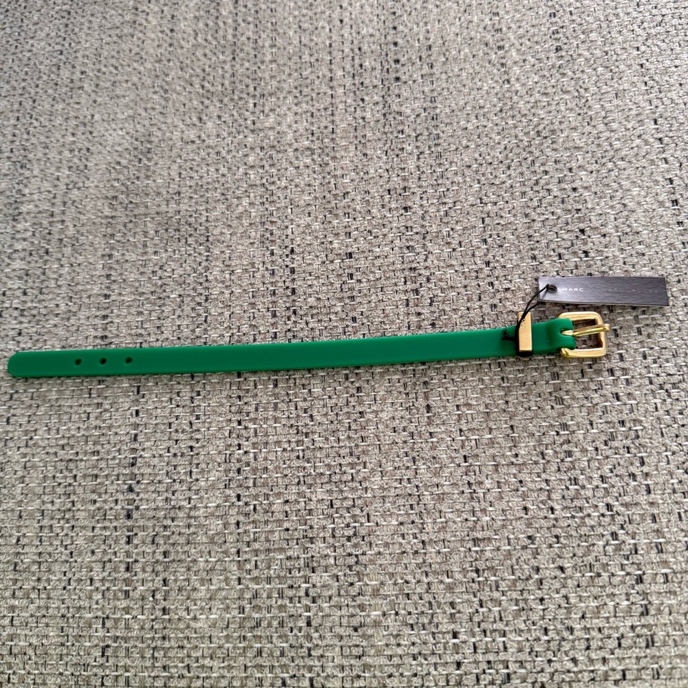 Marc By Marc Jacobs Green Bracelet with Gold Buckle NWT